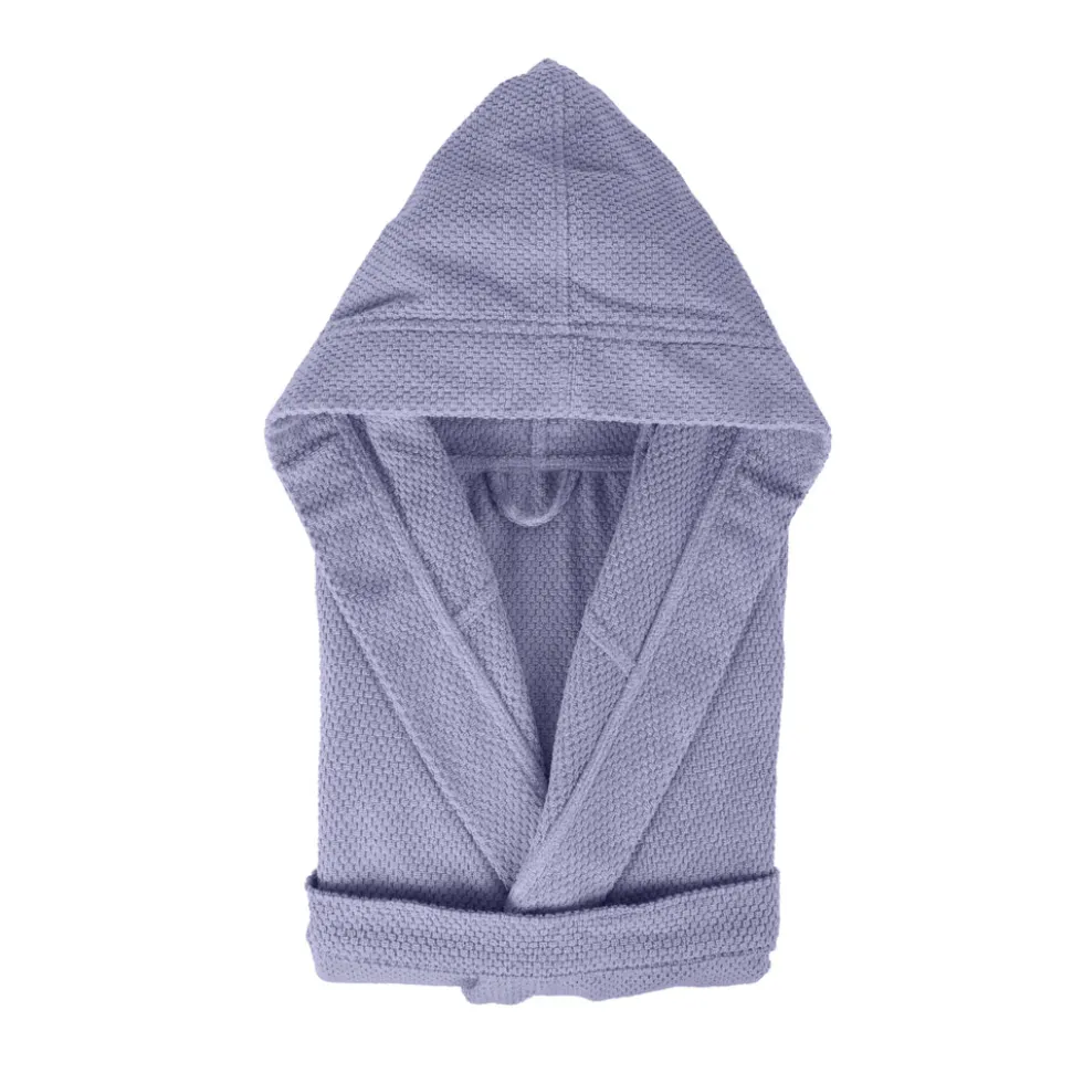 Bademantel Dune mit Kapuze | blau