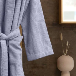 Bademantel Dune mit Kapuze | blau