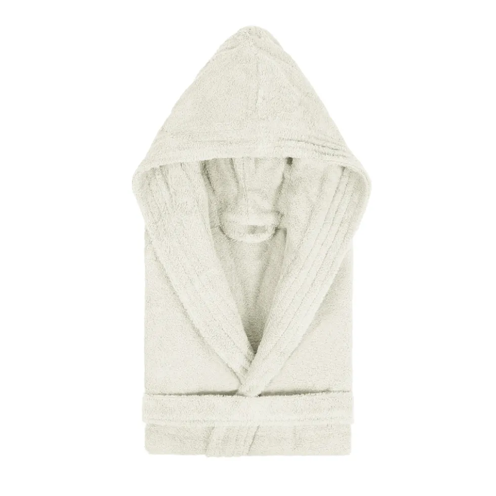 Bademantel Pure mit Kapuze | elfenbein