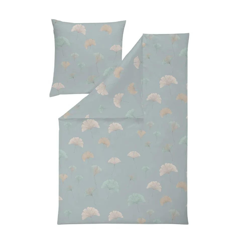 Bettwäsche Ginko | eisblau
