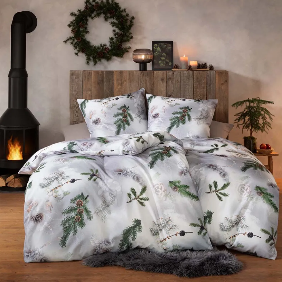 Bettwäsche Pine Twigs | silber