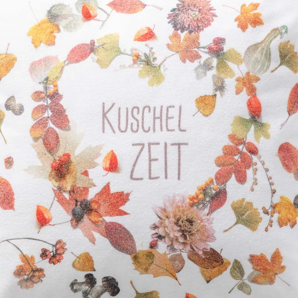 Dekokissenbezug Kuschelzeit | kastanie