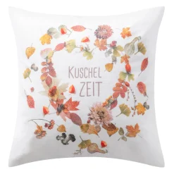 Dekokissenbezug Kuschelzeit | kastanie