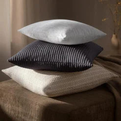 Dekokissen Soft Cord | anthrazit