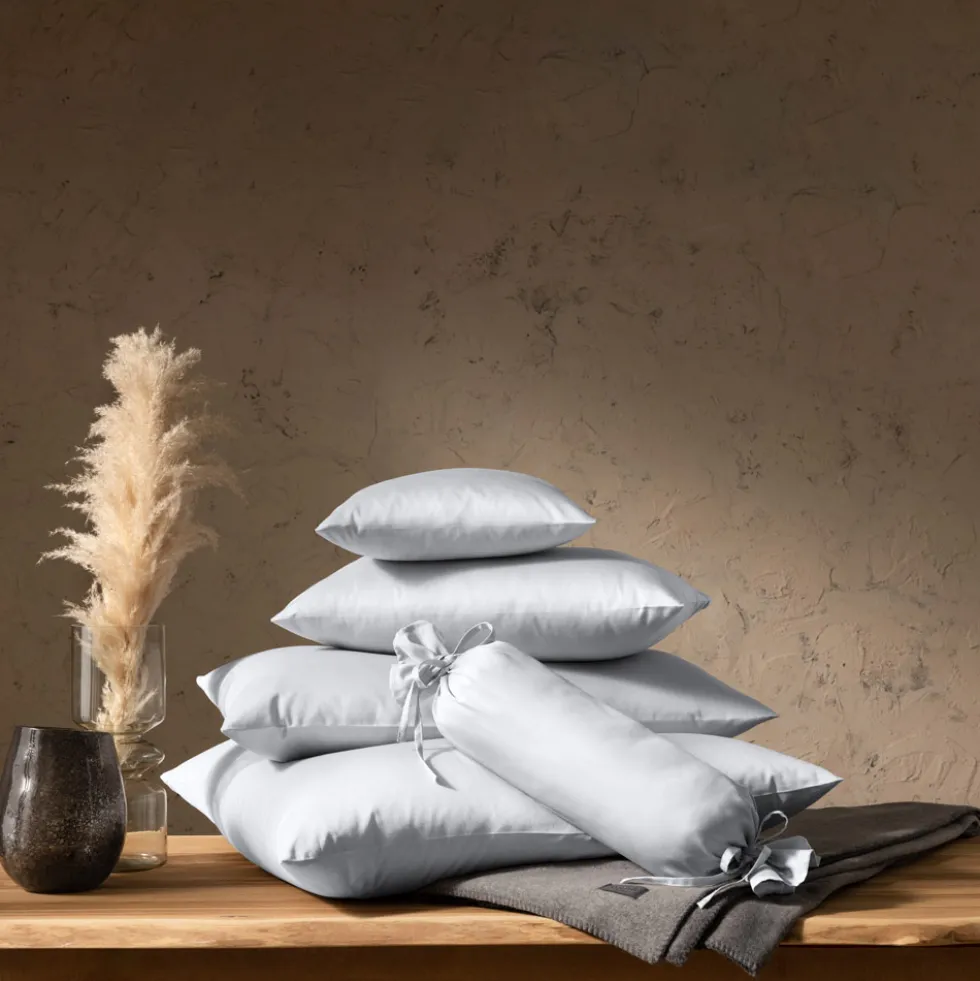 Kissenbezug Satin | silber