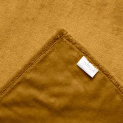 Kuscheldecke Polarflausch | senfgelb