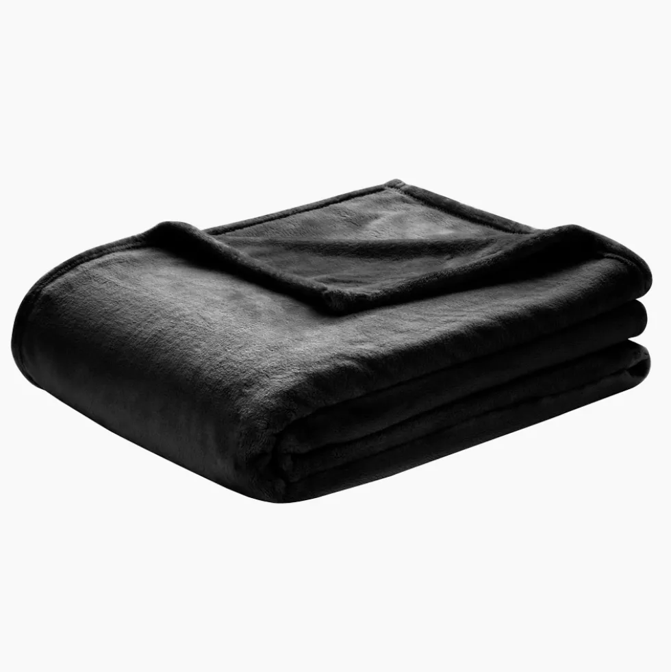 Kuscheldecke Polarflausch | schwarz