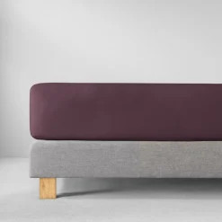 Spannbetttuch Feinjersey | aubergine