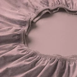 Spannbetttuch Samt-Velours | flieder