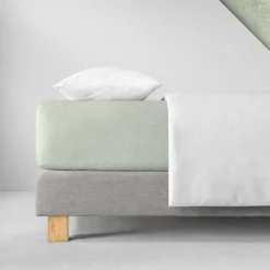 Spannbetttuch Samt-Velours | verde