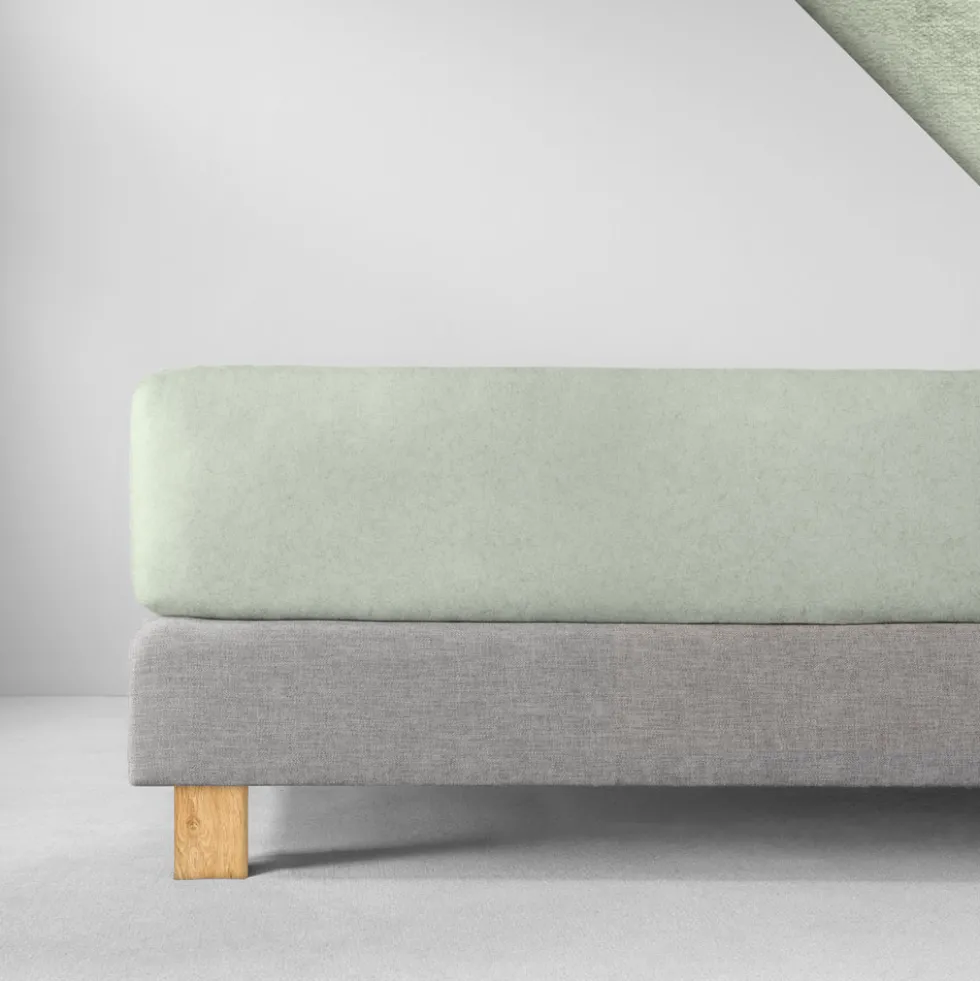 Spannbetttuch Samt-Velours | verde