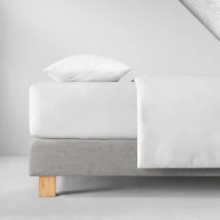 Spannbetttuch Samt-Velours | weiss