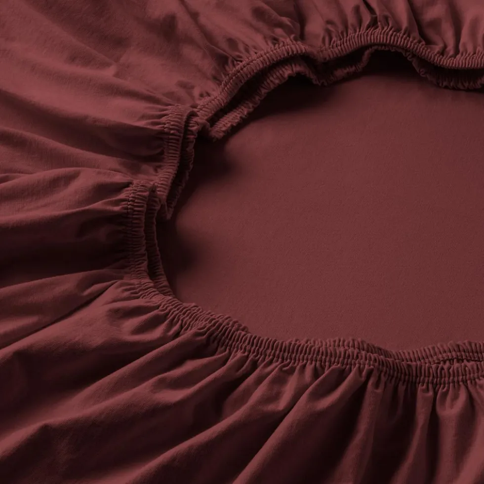 Spannbetttuch Zwirnjersey | mauve