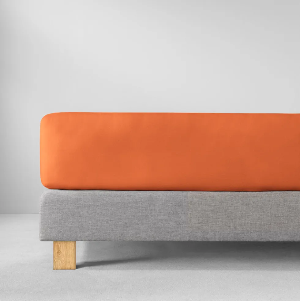 Spannbetttuch Zwirnjersey | terracotta