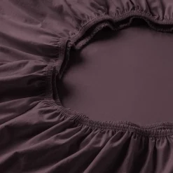 Topper-Spannbetttuch | aubergine