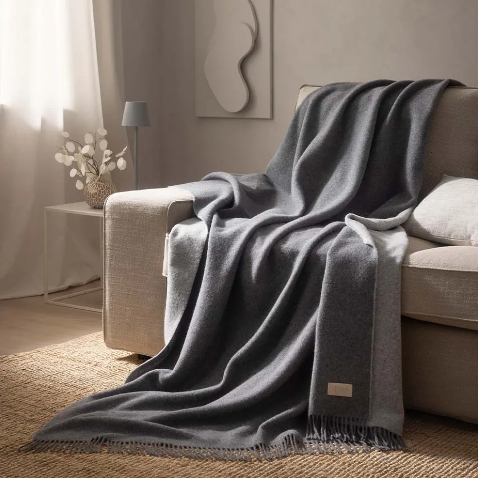 Wohndecke Eric | grau